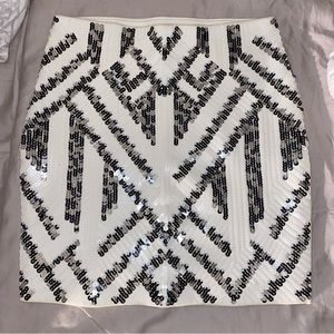 Express sequins mini skirt